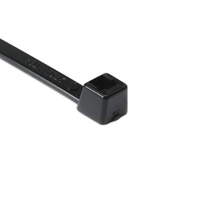 Hellermann Tyton North America T50R0HSC2 High Temp Tie, 8" Long, 50 lb. Tensile Strength, PA66HS, Black, 0.18" Width, 8" Length (Pack of 100)