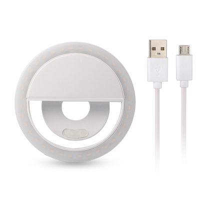 Selfie Ring Light Camera Light [36 LED] for iPhone iPad Sumsung Galaxy Photography Phones (White)