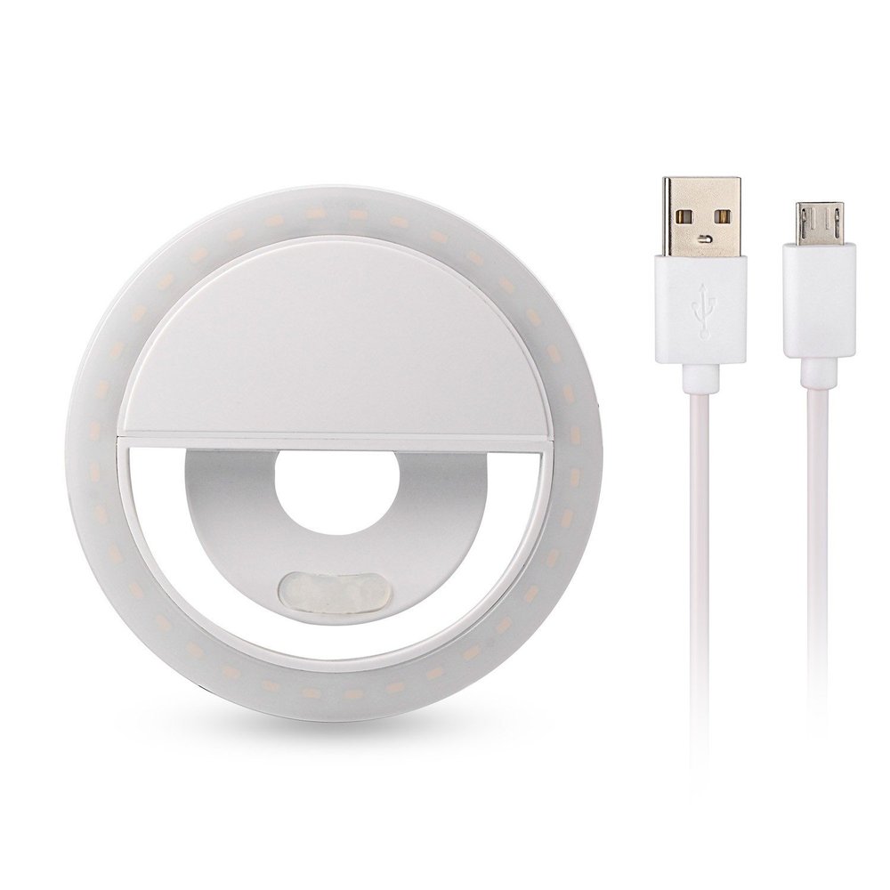 Selfie Ring Light Camera Light [36 LED] for iPhone iPad Sumsung Galaxy Photography Phones (White)