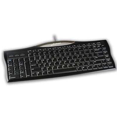 Evoluent R3K Reduced Reach Right-Hand Keyboard Wired USB Compact with Numeric Pad, Ergonomic Computer Keyboards for Comfortable Typing, Black Full-Size PC Keyboard with One-Touch Shortcut Keys