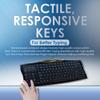 Evoluent R3K Reduced Reach Right-Hand Keyboard  Wired USB Compact with Numeric Pad, Ergonomic Computer Keyboards for Comfortable Typing, Black Full-Size PC Keyboard with One-Touch Shortcut Keys view 3
