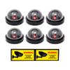 Mandala Crafts Fake CCTV Dummy Security Cameras with LED Light, 6 Pack view 1