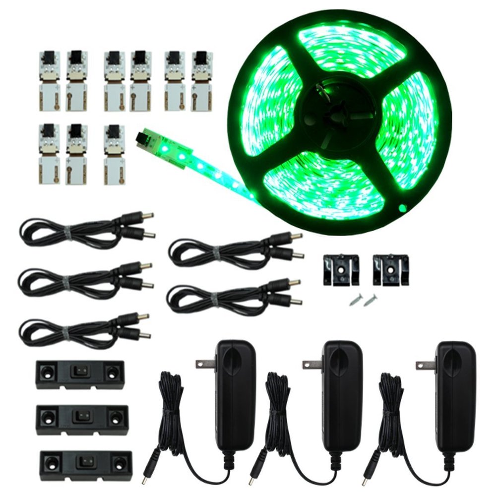 Inspired LED - Light Strip - Cut and Connect Kit - Super Bright Green - 39.5 ft / 12M - Strip Lighting LED - Dimmable led