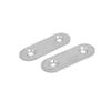 uxcell 47mmx16mmx2mm Stainless Steel Flat Mending Repair Plates Brace Connector 4pcs view 2