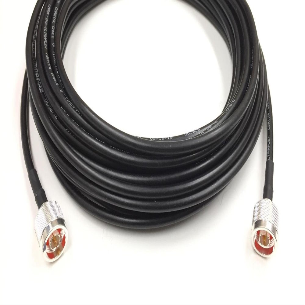 Custom Cable Connection 10 Foot N Male to N Male Times Microwave LMR 240 Ultraflex 50 Ohm Antenna Cable Assembled
