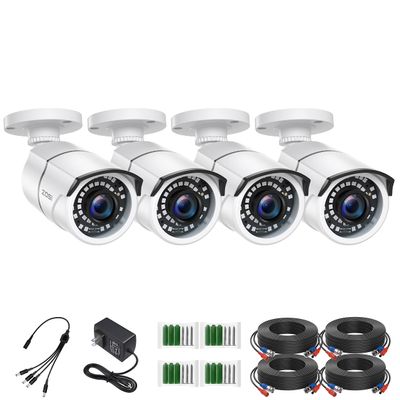 ZOSI 4 Pack 2MP 1080p HD-TVI Security Camera Outdoor Indoor, 1920TVI