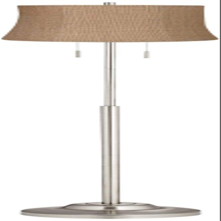 360 Lighting Abba Modern Standing Floor Lamp 66" Tall Brushed Nickel Silver Metal Natural Burlap Fabric Tapered Drum Shade Decor for Living Room Reading House Bedroom Office