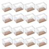 16pcs Transparent Clear Silicone Table Furniture Leg Feet Tips Covers Caps view 1