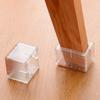 16pcs Transparent Clear Silicone Table Furniture Leg Feet Tips Covers Caps view 4