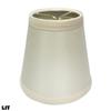 Royal Designs, Inc. CS-982-5EG-6 Hardback Empire Chandelier Shade with Trim, 3 x 5 x 4.5, Eggshell, 6-Pack view 3