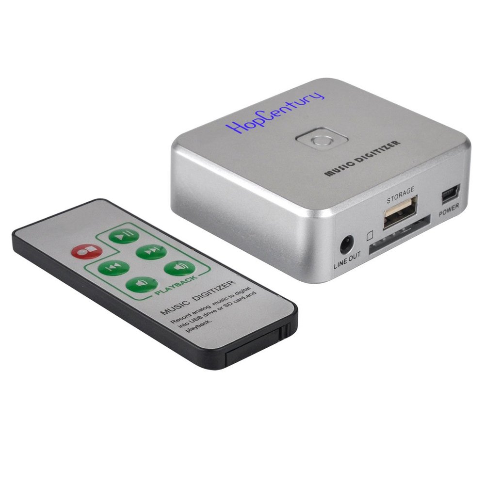 Music Digitizer CD Recorder for Music Audio Capture Device Cassette MP3 Recorder Converter with 3.5mm & RCA Line Input