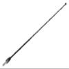 Votex - 12 Inch Black Short Antenna for Mazda MVP (1989-2006) - Spiral Wind Noise Cancellation - Spring Steel Construction - Stainless Steel Threading view 1