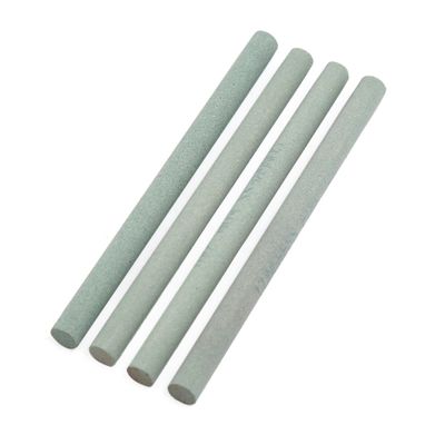 uxcell Green Abrasives Round Rod Sharpening Grinding Oil Stone Whetstone 320 Grit 4 Pcs