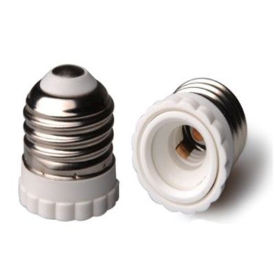 E-Simpo 10pcs E26 to E12 Adapter A19 to e12 Adapter Medium E26 to Candelabra Base E12 Adapter Standard Bulb to Candle lamp Base Converter PBT CE ROHS