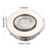 JOYINLED Pack of 10 3W COB LED Downlights Kit Under Cabinet Recessed Ceiling Light Fixture with Adjustable Eyeball + Driver 3000K view 3
