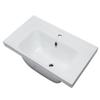 EAGO BH003 Ceramic 32"x19" Rectangular Drop In Sink, White view 1