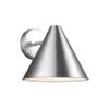 Sea Gull 8538501-04 Contemporary Modern One Light Outdoor Wall Lantern from Crittenden Collection in Pwt, Nckl, B/S, Slvr. Finish, view 1