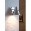 Sea Gull 8538501-04 Contemporary Modern One Light Outdoor Wall Lantern from Crittenden Collection in Pwt, Nckl, B/S, Slvr. Finish, view 2