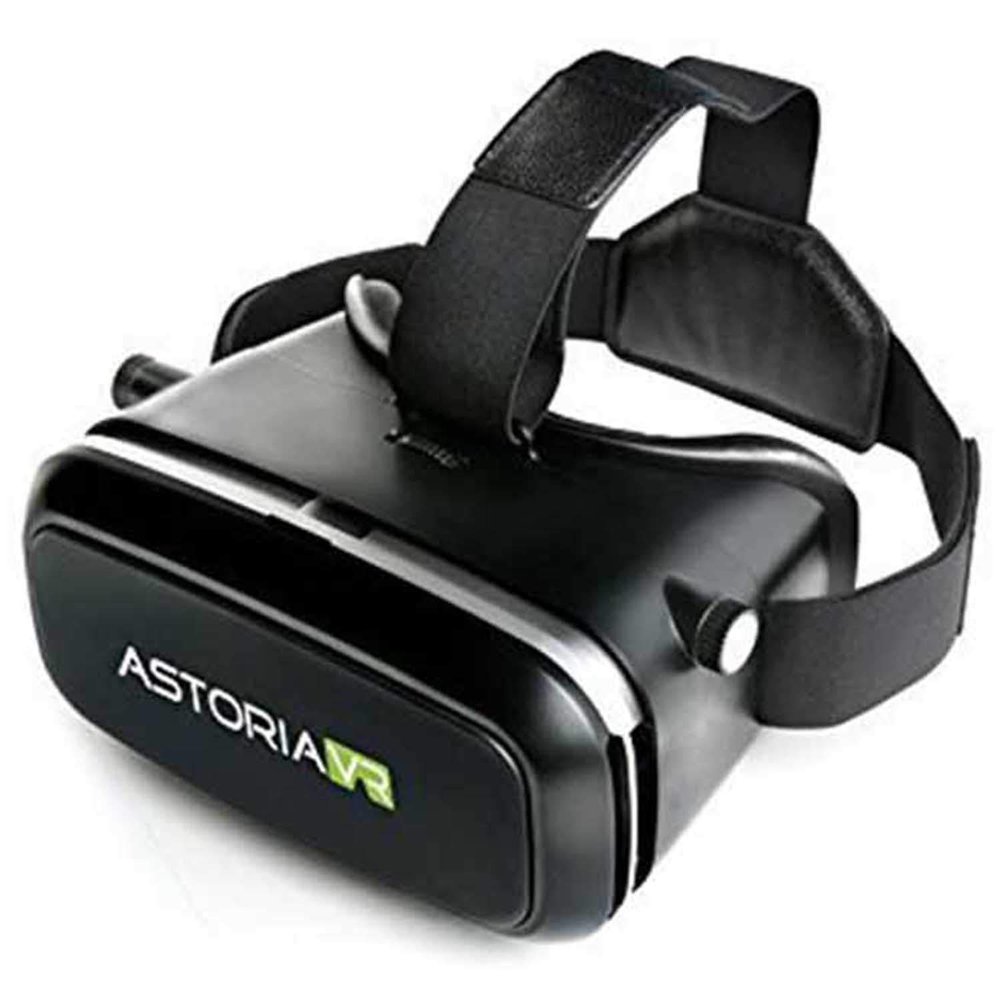 Astoria VR (Latest Edition) 3D Immersive Virtual Reality Headset, Glasses for 3D Videos Movies Games, Fits with iPhone, Samsung, HTC, LG, Sony, Moto Smartphone (Black)