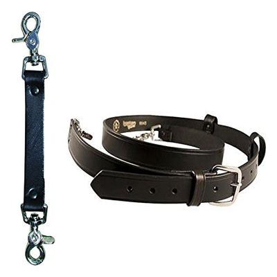 Boston Leather Bundle: Anti-Sway Radio Strap for Firefighters (Black)