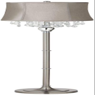 360 Lighting Crystals 62 1/2" Tall Taupe Gray Brushed Nickel Floor Lamp
