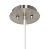 10 1/4" Wide Textured Faux Silk Red Mini 2-Light Pendant Light Fixture view 4