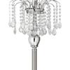 360 Lighting Crystals 62 1/2" Tall Black Shade Brushed Nickel Floor Lamp view 2