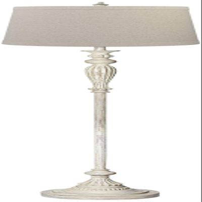 360 Lighting Vintage Chic 60" Tall Burlap Shade Antique White Floor Lamp
