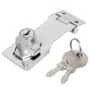 uxcell 95mmx32mmx30mm Metal Screw Fixing Safety Guard Keyed Hasp Latch Lock view 1