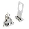 uxcell 95mmx32mmx30mm Metal Screw Fixing Safety Guard Keyed Hasp Latch Lock view 4