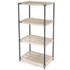 Nexel Vented Plastic Shelving, Nexelon Finish, 30x18x86 view 1