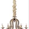 Oat Linen Designer Cords Chandelier Chain Cover 6 ft Long Light Golden Tan view 1
