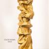 Oat Linen Designer Cords Chandelier Chain Cover 6 ft Long Light Golden Tan view 4