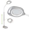 OttLite 43828C 2-in-1 LED Mag Floor and Table Lamps, 4.69" x 15.38" x 17.38", Silver view 1