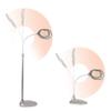 OttLite 43828C 2-in-1 LED Mag Floor and Table Lamps, 4.69" x 15.38" x 17.38", Silver view 2