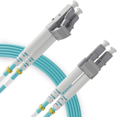 BEYONDTECH 1m (3ft) LC to LC Fiber Patch Cable  UPC Multimode Duplex Fiber Optic Cable  50/125m core, Compatible with OM3  10G LSZH PUREOptics Series