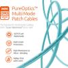 BEYONDTECH 1m (3ft) LC to LC Fiber Patch Cable  UPC Multimode Duplex Fiber Optic Cable  50/125m core, Compatible with OM3  10G LSZH PUREOptics Series view 4