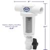 Rusco Vu-Flow, Everbuilt, ProPlumber and Campbell Alternative Spin Down Filter, 100 Mesh Sand and Sediment Filter, 1 Inch Slip Fit PVC Connection, Stainless Steel Screen, Two KleenWater Can Holders view 2