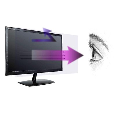Anti Blue Light Screen Protector, Anti Glare, (3 Pack) for 22 Inches (Screen Measured Diagonally) Desktop Monitor. Filter out Blue Light and relieve computer eye strain to help you sleep better