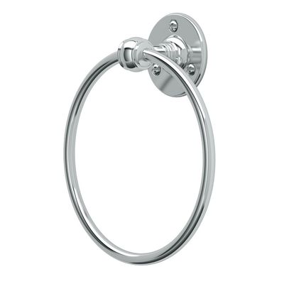 Gatco 4412 Cafe Towel Ring | Modern Hand Towel Holder for Bathroom | Stylish Decorative Hardware, Heavy Duty Metal, EZ Ancor Mounting | Chrome