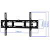 2xhome - TV Wall Mount LED Monitor Adjustable Tilt Bracket view 2