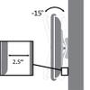 2xhome - TV Wall Mount LED Monitor Adjustable Tilt Bracket view 4