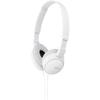 Sony ZX Series Wired On-Ear Headphones, White MDR-ZX110 view 1