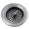 Mr. Scrappy 3.5" Sink Drain Assembly with Twist Lock Basket Strainer, Solid Brass, Brushed Nickel view 1