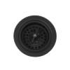 Mr. Scrappy 3.5" Sink Drain Assembly with Twist Lock Basket Strainer, Solid Brass, Black view 1
