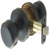 Schlage F10-BWE-GSN Bowery Passage Door Knob with Decorative Greyson Rose from t, Matte Black view 1