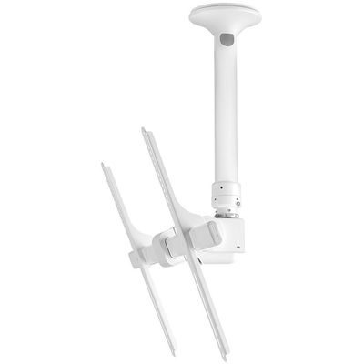 Atdec TH-3070-CTSW Ceiling Mount with Short Drop Length for Displays up to 143-Pound, White