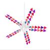 Triangles Berries - Ceiling Fan Skin Kit fits most 42 inch fans (FAN and BLADES SOLD SEPARATELY) view 1