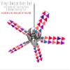 Triangles Berries - Ceiling Fan Skin Kit fits most 42 inch fans (FAN and BLADES SOLD SEPARATELY) view 2