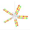 Triangles Citrus - Ceiling Fan Skin Kit fits most 42 inch fans (FAN and BLADES SOLD SEPARATELY) view 1